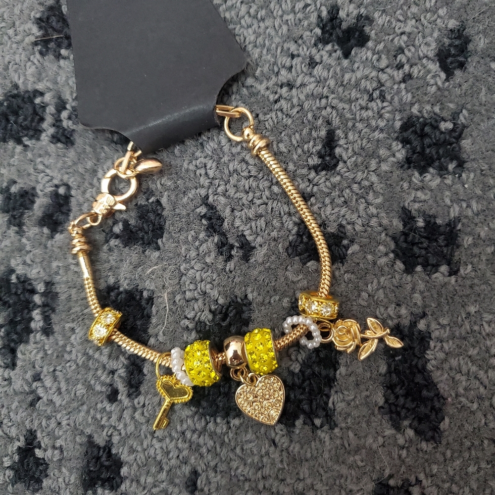 Handmade Custom Pandora Look Alike Charm Bracelet